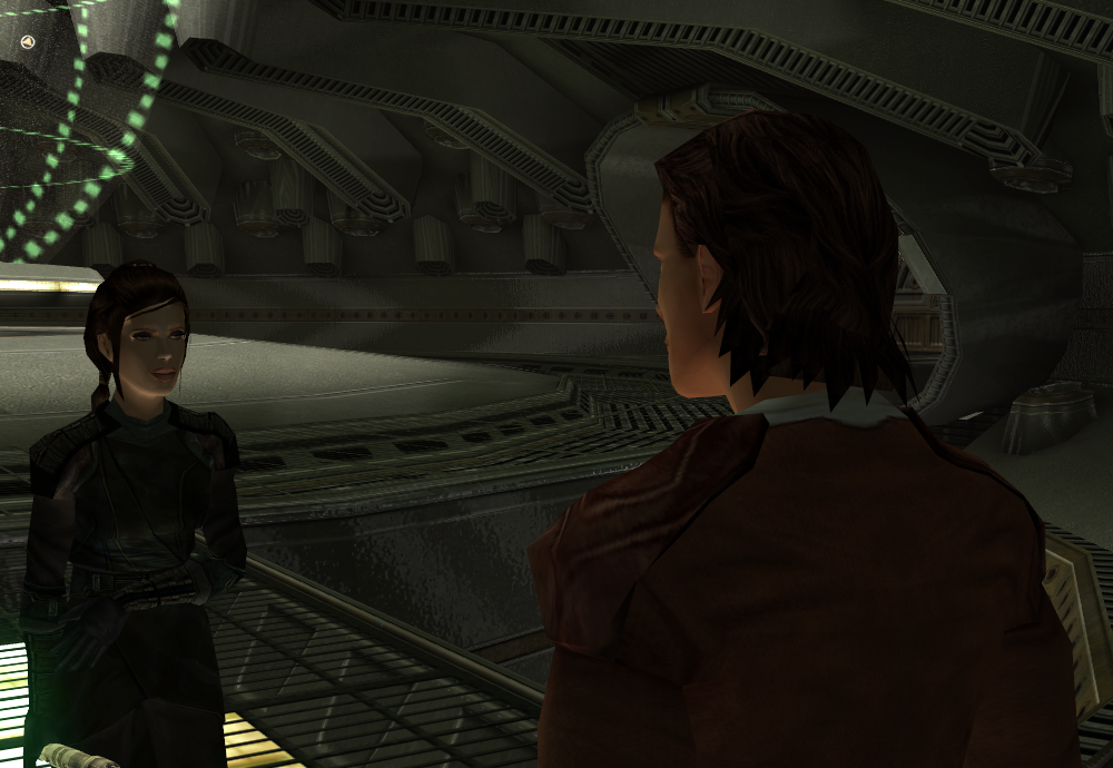 Revan implores Shan to come back to the light.