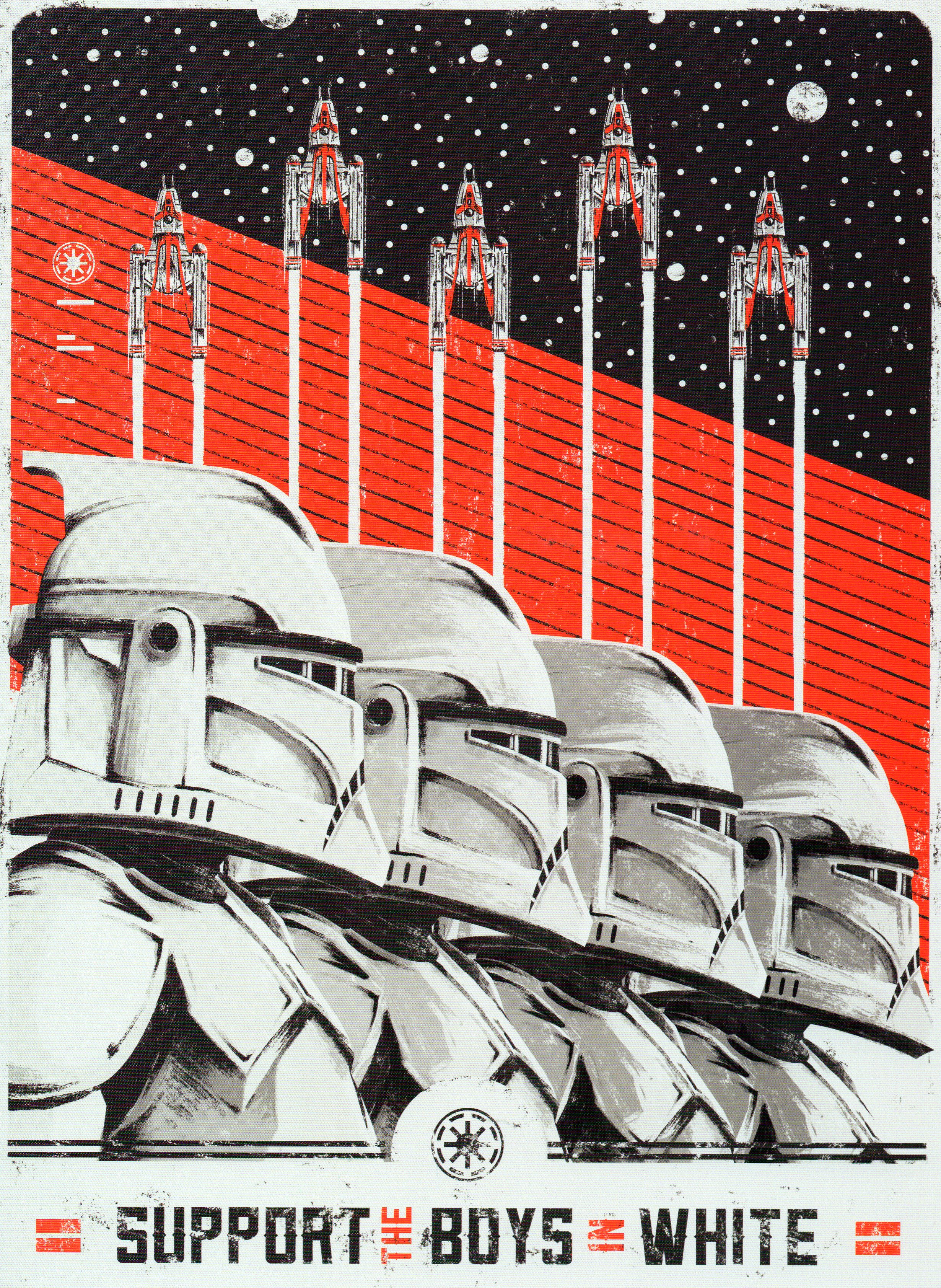 During the Clone Wars, armored clone troopers served as a collective symbol of the Galactic Republic.