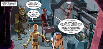 EV-9D9 droid assessment room