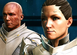 Arcann and Senya inside Throne Room
