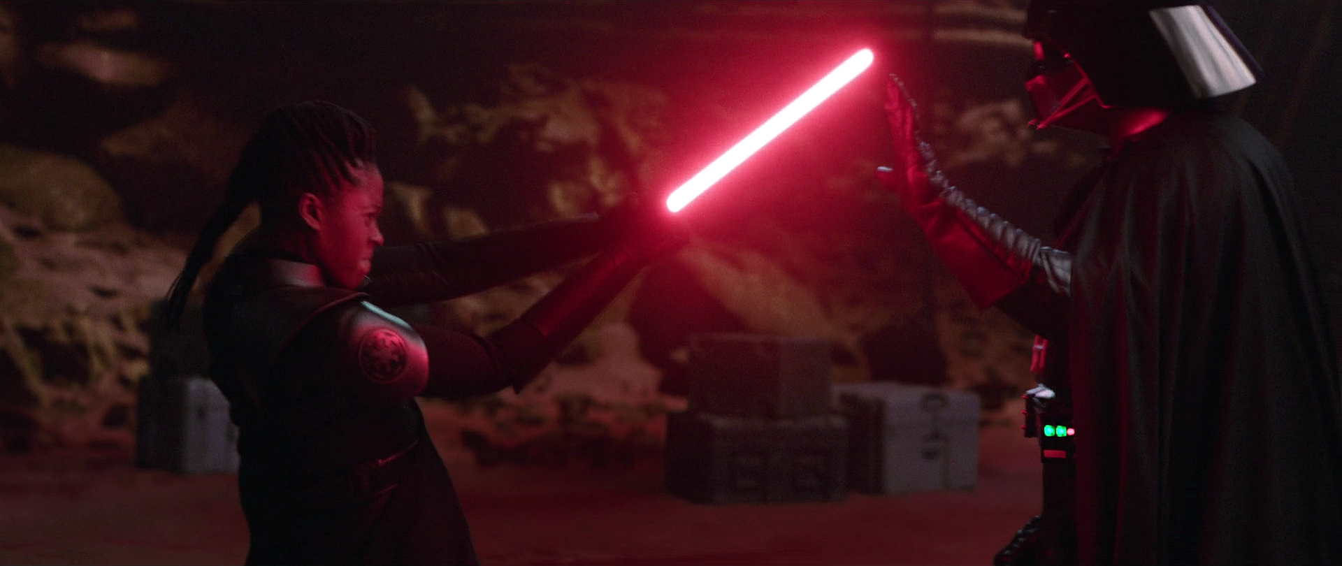 Reva was defeated by Darth Vader on Jabiim, and the title of Grand Inquisitor was reclaimed by her predecessor.