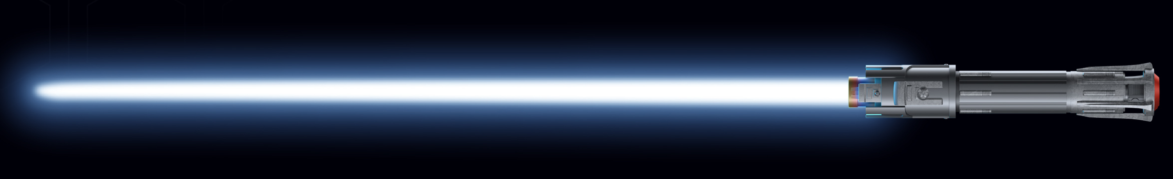 Ben Solo's Jedi lightsaber produced a blue plasma blade.