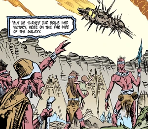 The primitive Sith of Korriban witness the arrival of the .