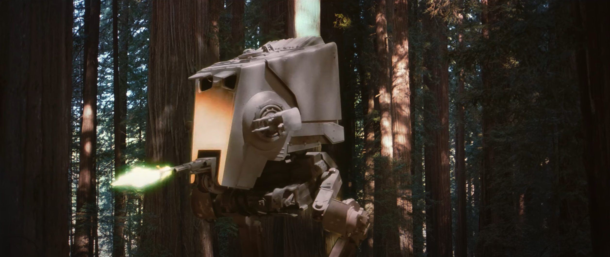 An AT-ST during the Battle of Endor