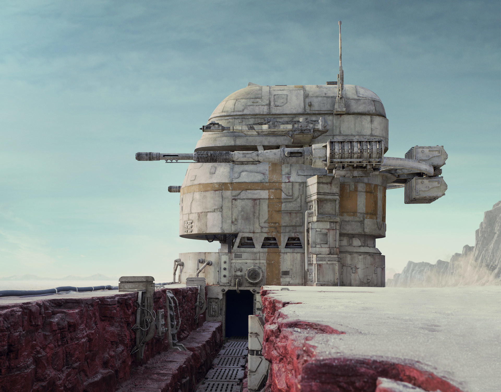 Artillery emplacement on Crait.