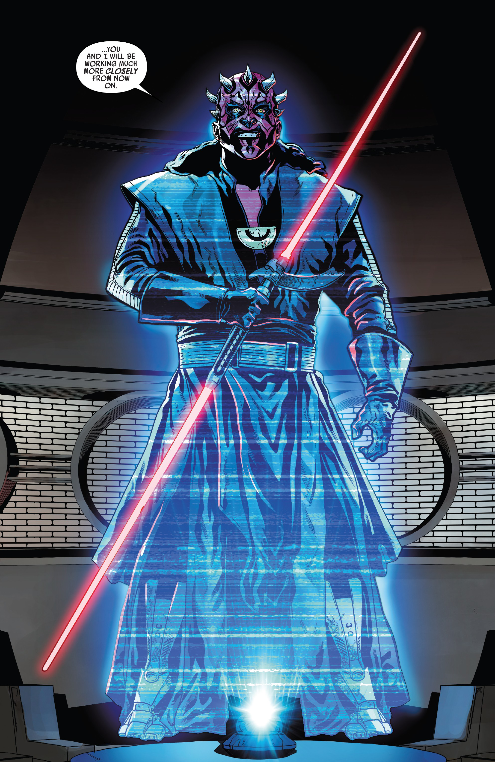 Maul was contacted by Qi'ra after Dryden Vos was killed.