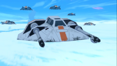 スノースピーダーからなるローグ中隊