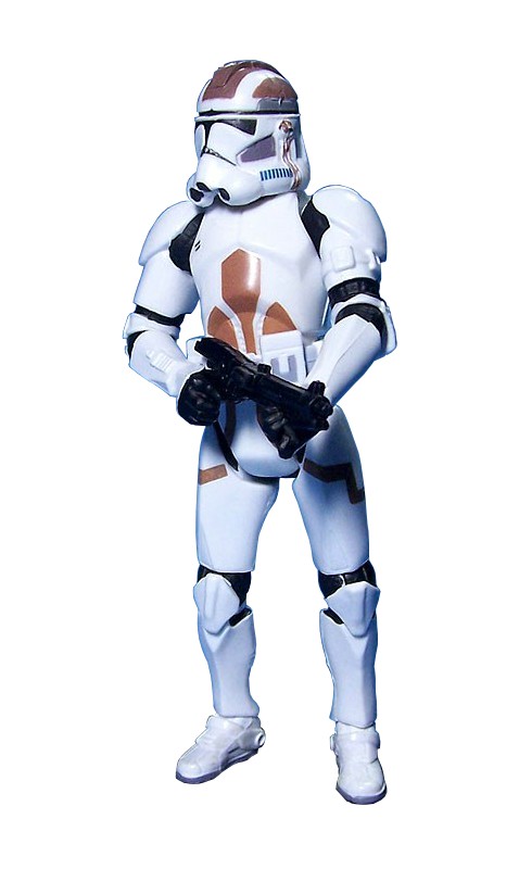 A clone combat engineer trooper.