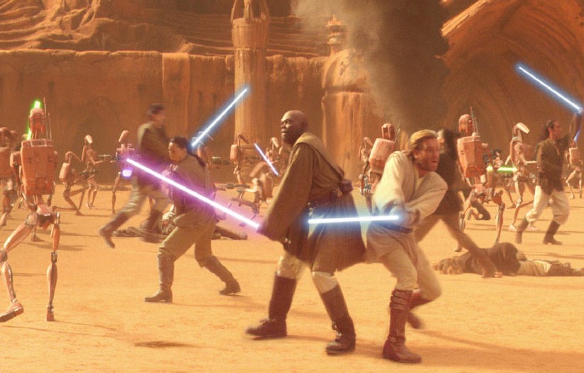 Tualon fought in the First Battle of Geonosis as part of a group of Jedi that secured the perimeter of the Petranaki arena.