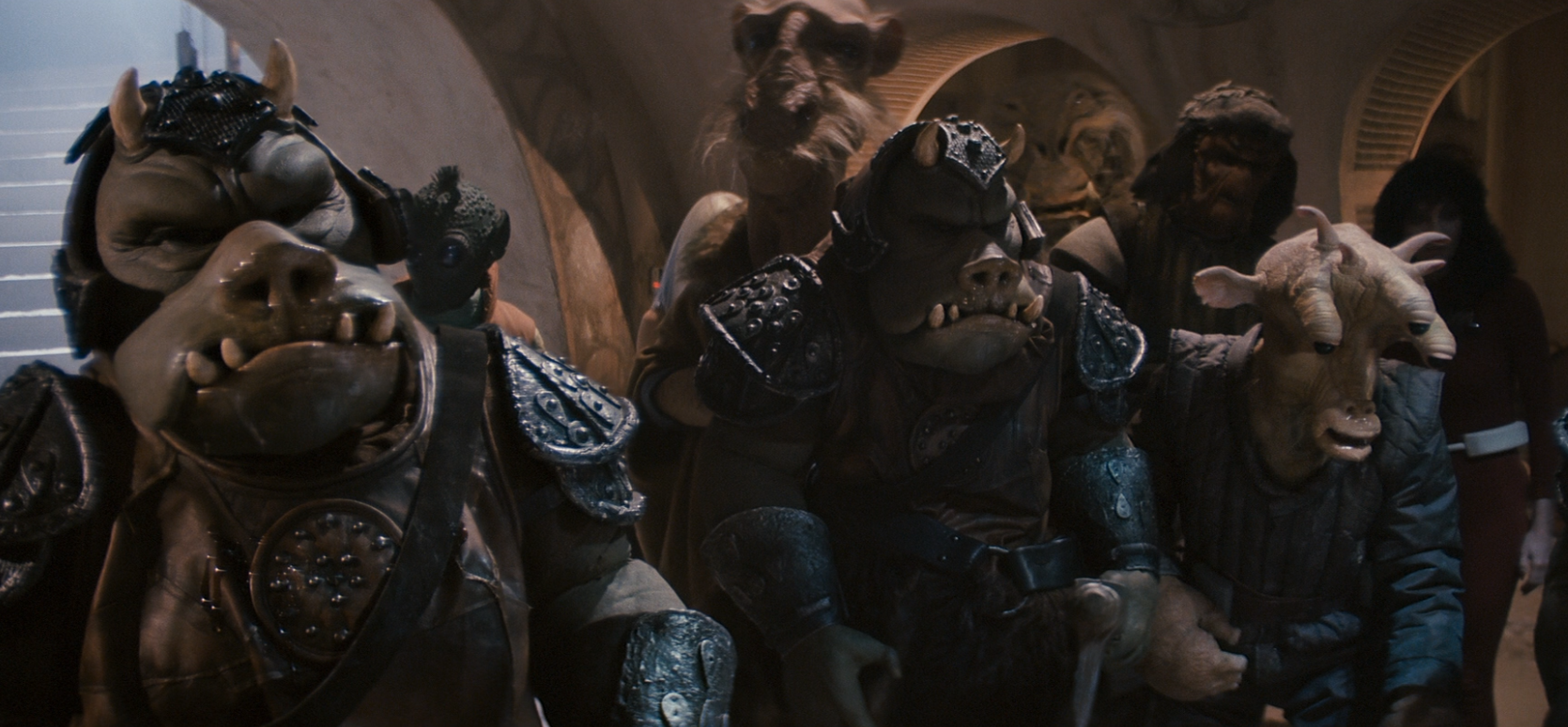 Saelt-Marae witnessed Jabba sentence Skywalker and his allies to death.