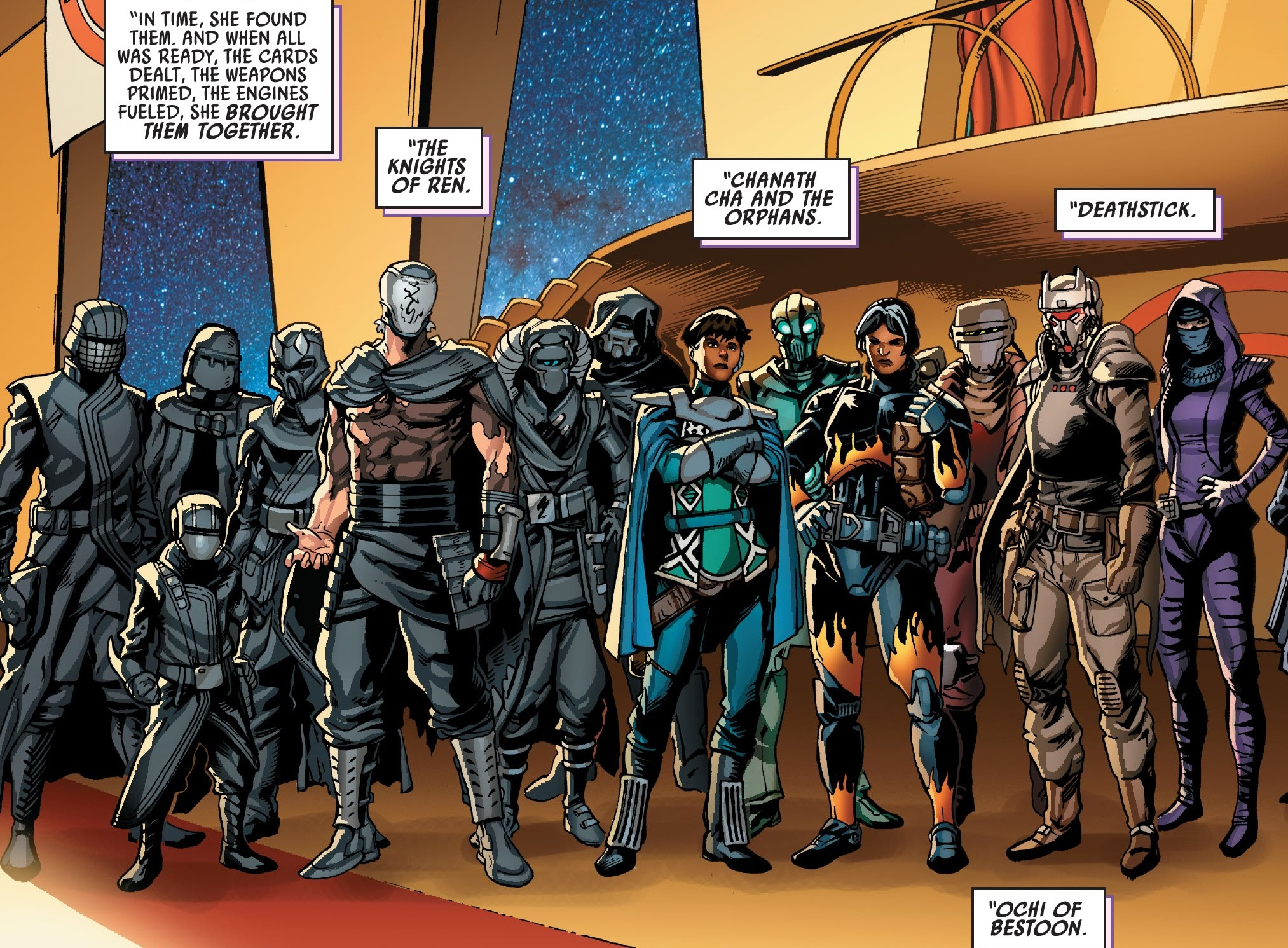 Cardo and the knights joined Crimson Dawn in hopes of defeating the Galactic Empire.