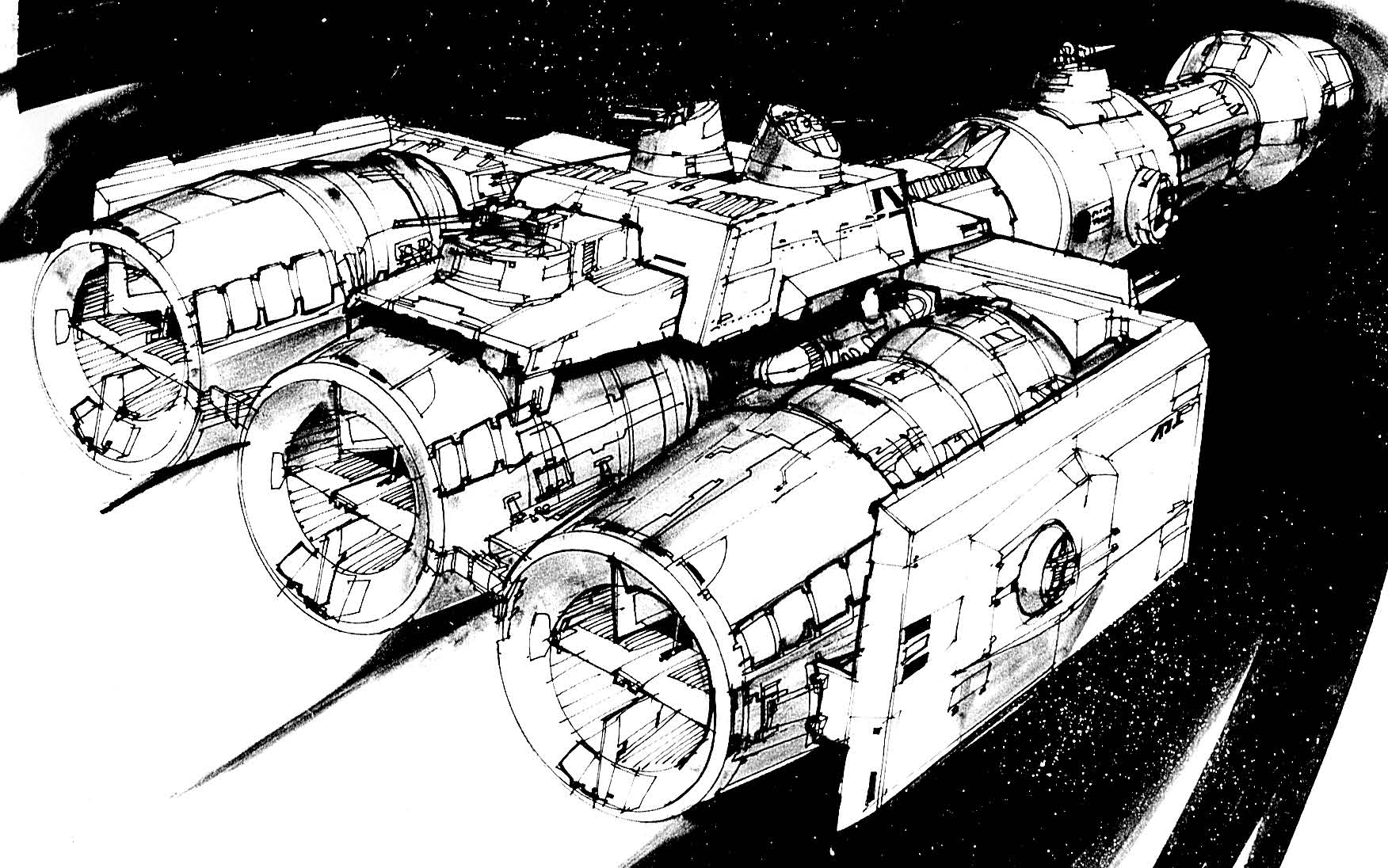 The DP20 began as a concept for the Millennium Falcon and later, the Rebel Blockade Runner.