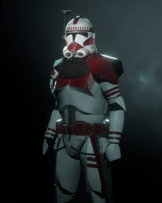 Officers in the Coruscant Guard wore additional pieces of armor such as the pauldron