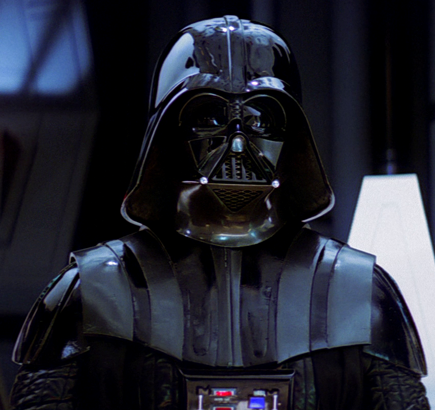 Hood was terrified of Darth Vader (pictured).