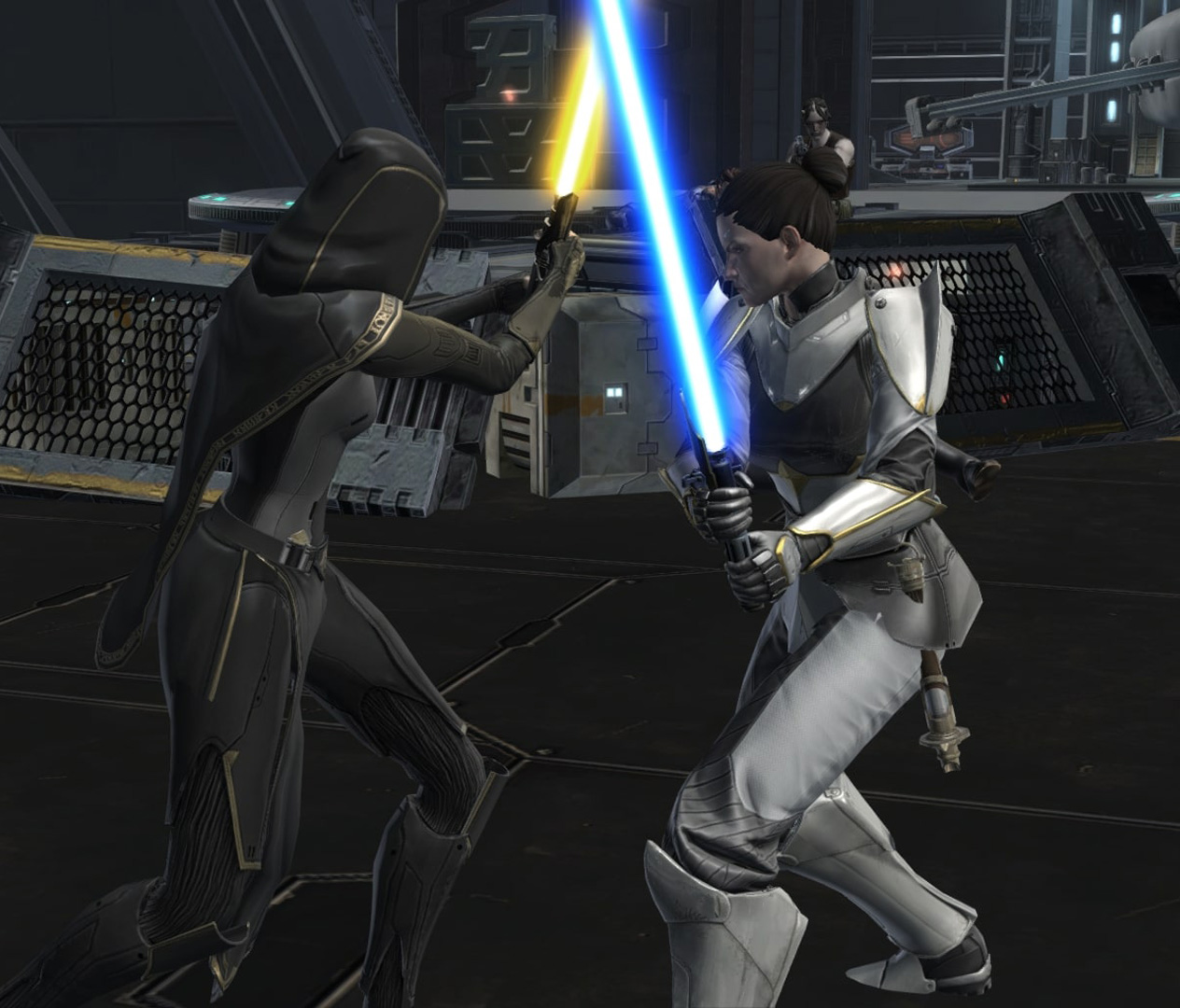 Senya duels Vaylin on Asylum.