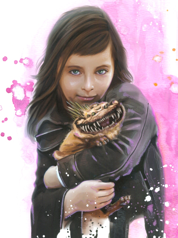 This picture of Allana with little Anji is one of the most adorable Star Wars pictures ever – despite all the sharp teeth...