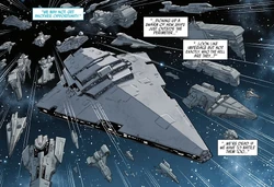 Forces aligned with Adelhard arrive at the Battle of Jakku.