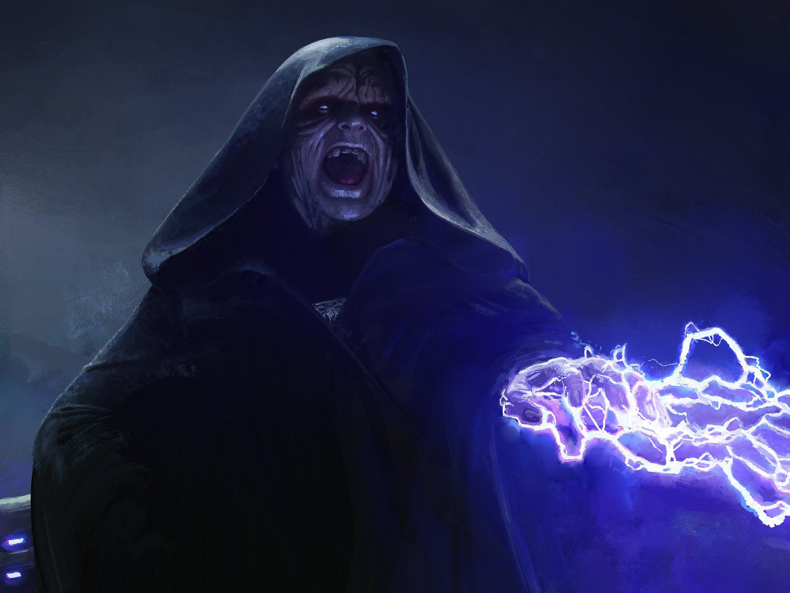 Force lightning was an advanced dark side Force power.