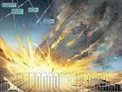 The fall of the Ravager, considered the symbolic end of the Imperial Era