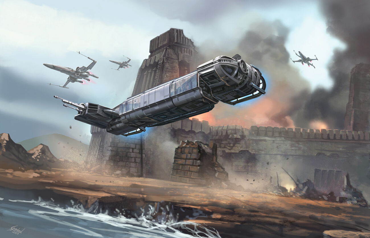 Cova Nell piloted the Resistance transport that delivered General Leia Organa to Takodana.