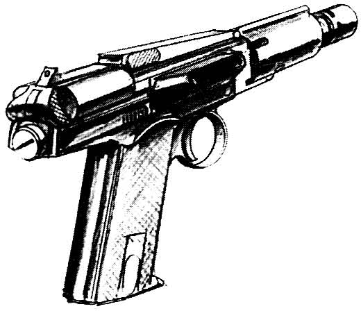 The .48-caliber Enforcer pistol was standard issue to the Morellian Enforcers.