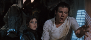 Ephant Mon watched the capture of Leia Organa and Han Solo.