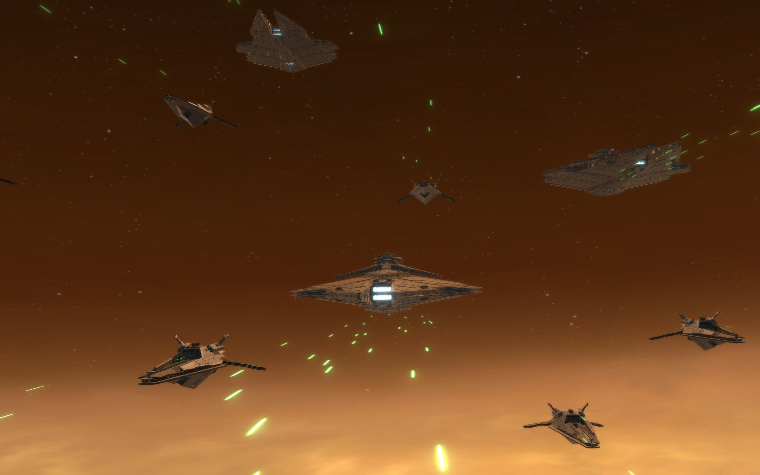 The arrival of the Imperial fleet turns the tide of battle.