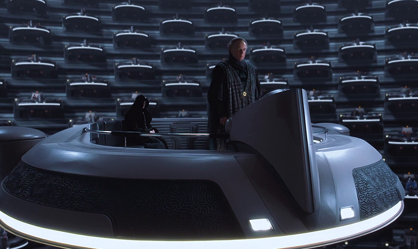 The delegate from Naboo, Senator Palpatine was nominated for the office of Supreme Chancellor.