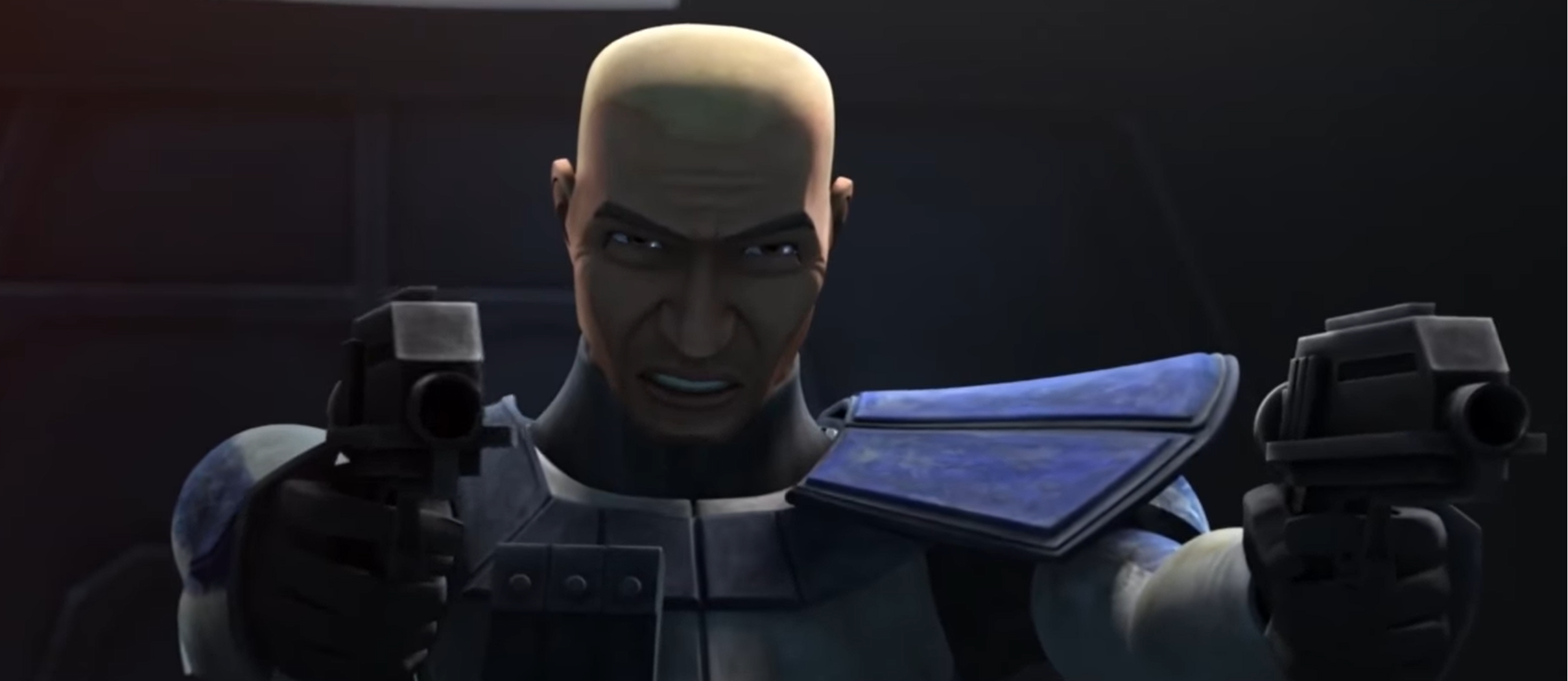 Commander CT-7567 "Rex" struggles against the influence of his inhibitor chip as he tries to resist Order 66.