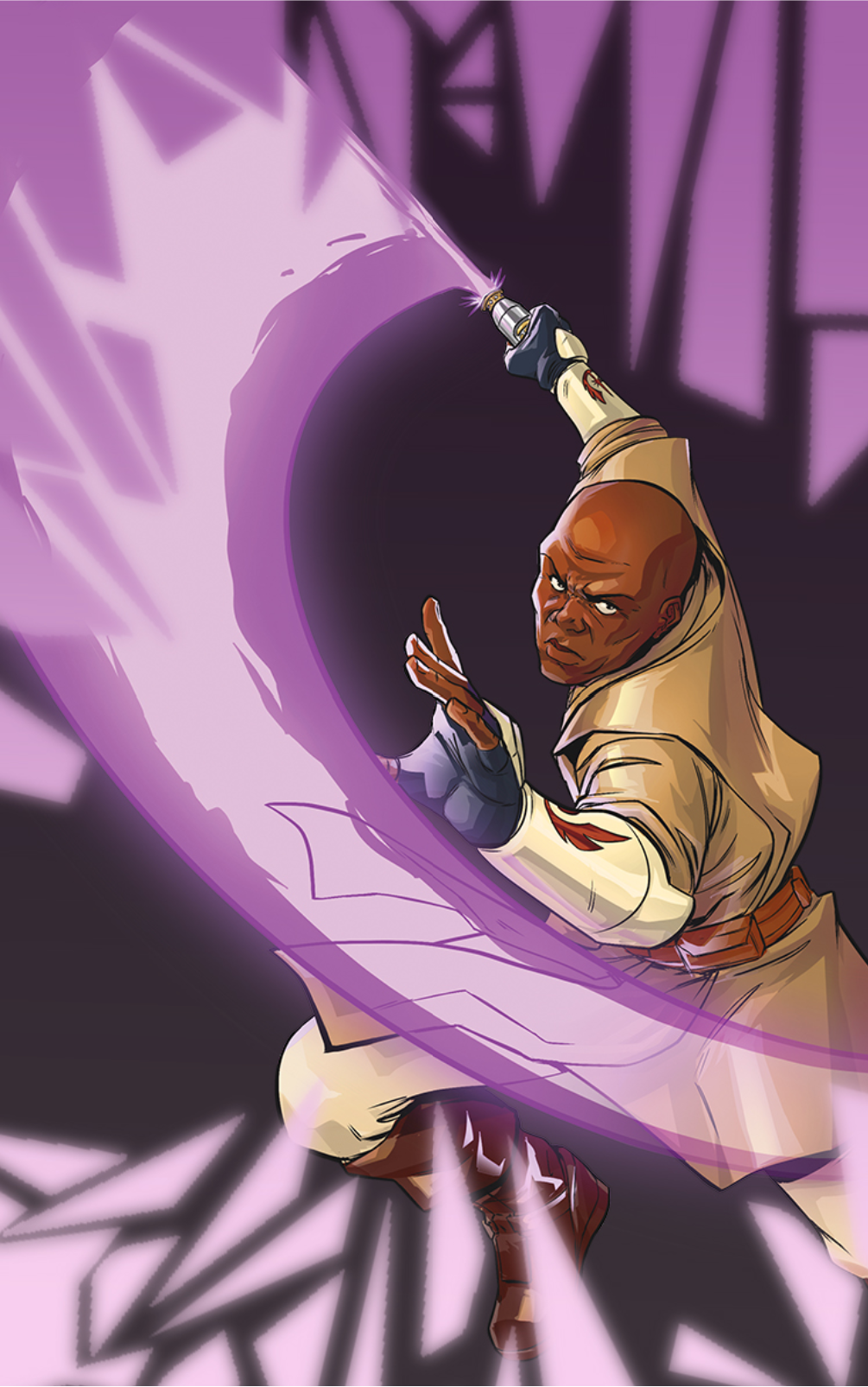 Mace Windu was a master in lightsaber combat.