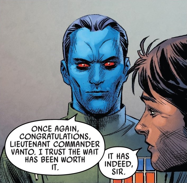 Eli Vanto went from resentful of Thrawn to a close friend of the Chiss.