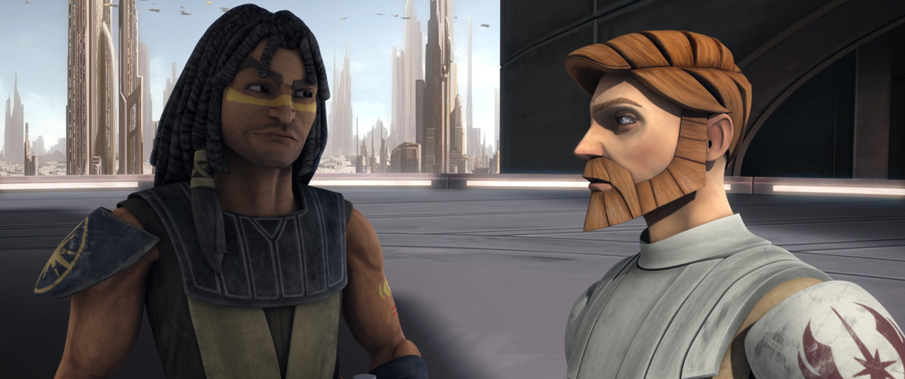 On Coruscant, Vos and Kenobi discuss their mission to find Ziro.