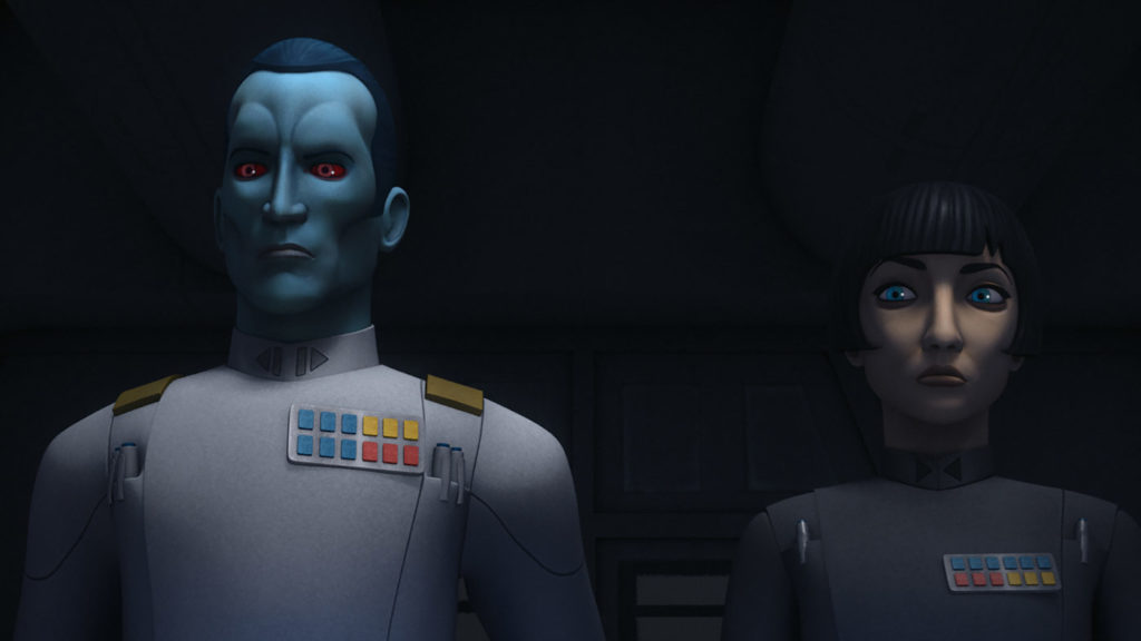 Pryce and her old ally Grand Admiral Thrawn.