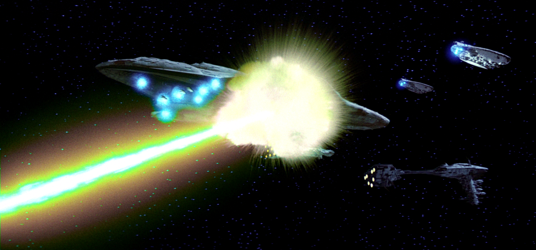 The Liberty destroyed by the Death Star's superlaser