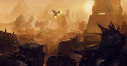 Front cover background art
