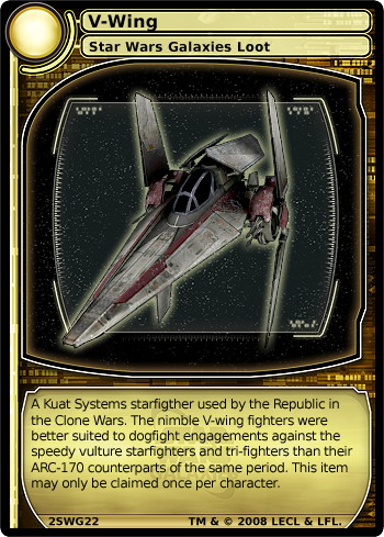 V-wing loot card