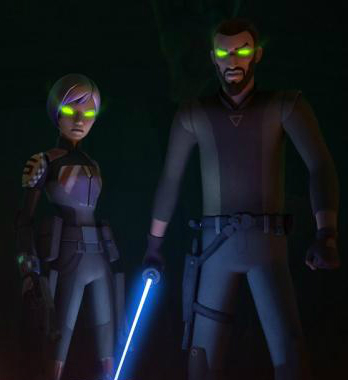 Kanan and Sabine possessed by Nightsister spirits