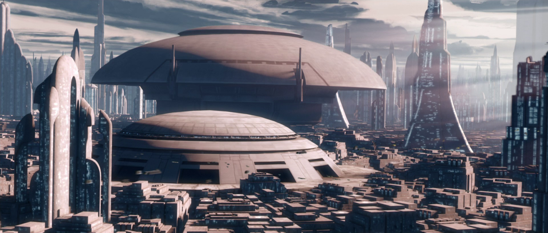 The Senate capitol and offices were located in the Senate District of Galactic City.