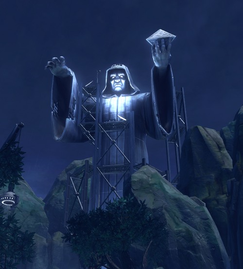 Unfinished colossus
