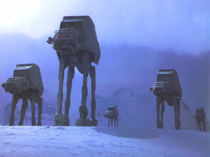 AT-ATs on Hoth.