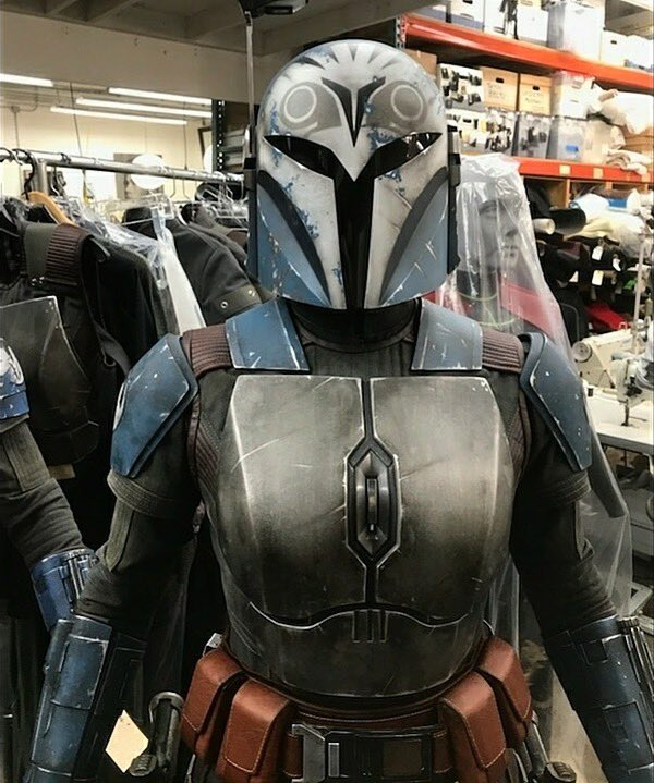 Bo-Katan Kyrze's costume in the costume shop