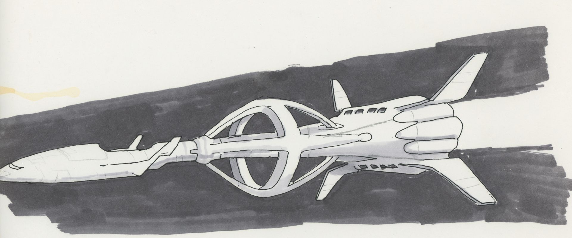 C-3 passenger liner concept art for Star Wars: TIE Fighter