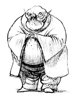 An early drawing of Jabba