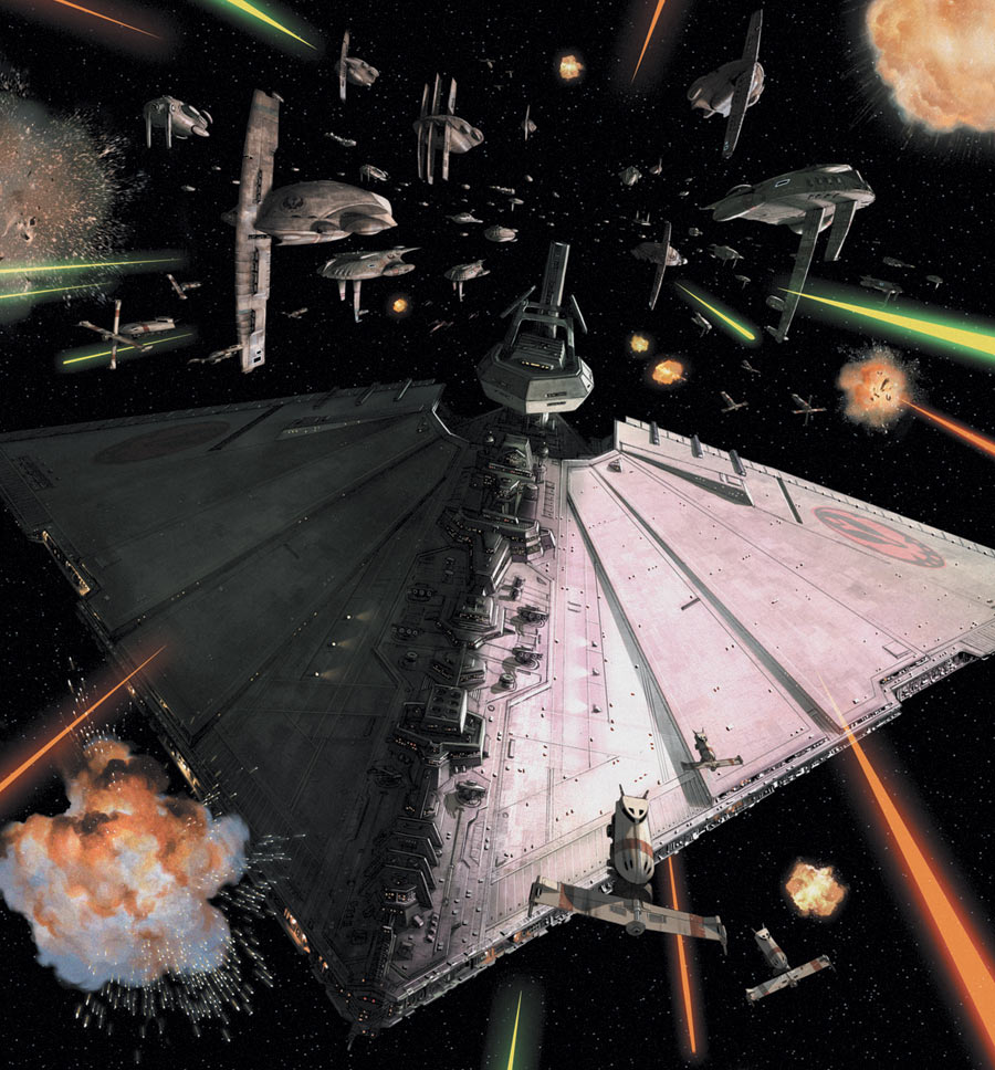 The Alliance leading a large formation of GA capital ships in an operation against the Sith