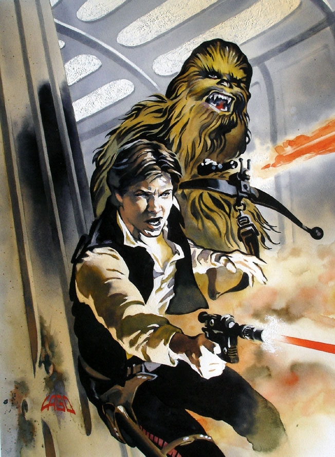 Han and Chewie.