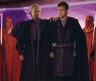 Skywalker in 24 BBY, alongside Supreme Chancellor Palpatine