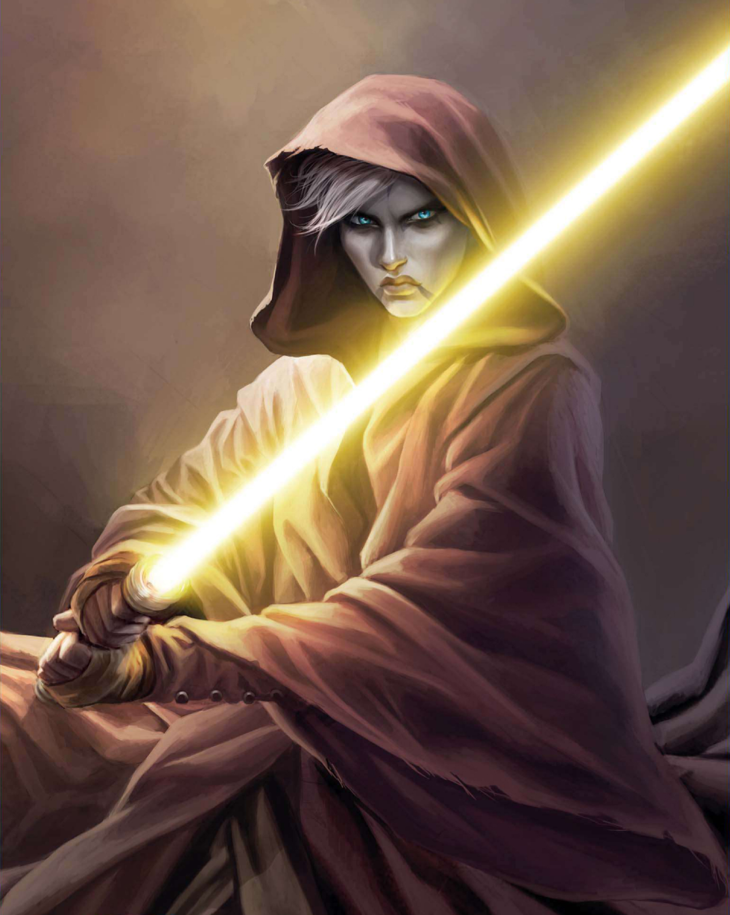 Asajj Ventress, disguised as a Jedi