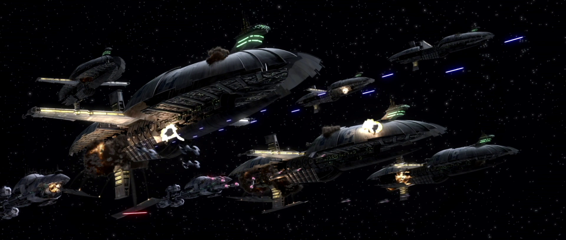 star wars clone wars space battle