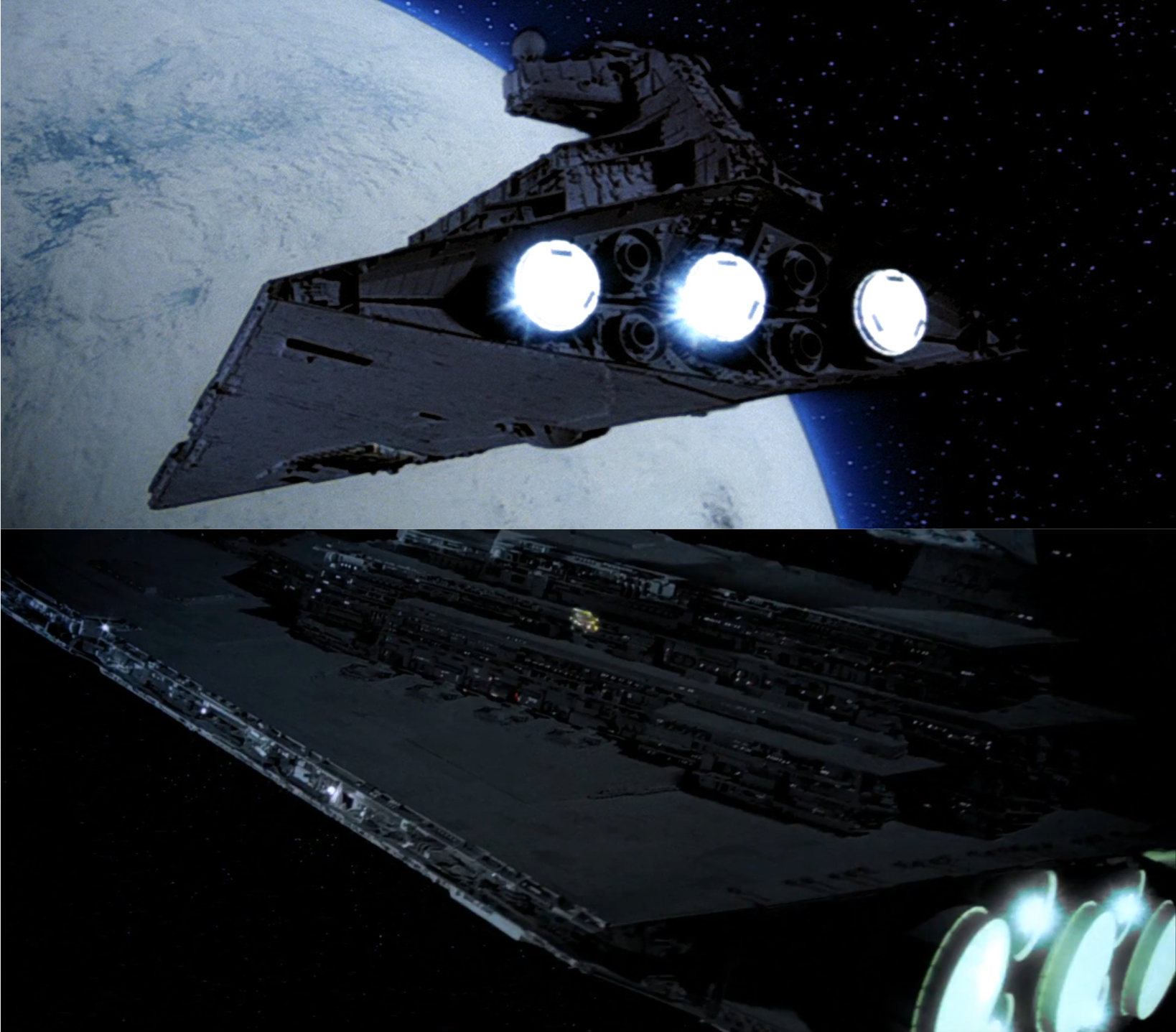 A comparison of the different models used to depict the Tyrant in The Empire Strikes Back