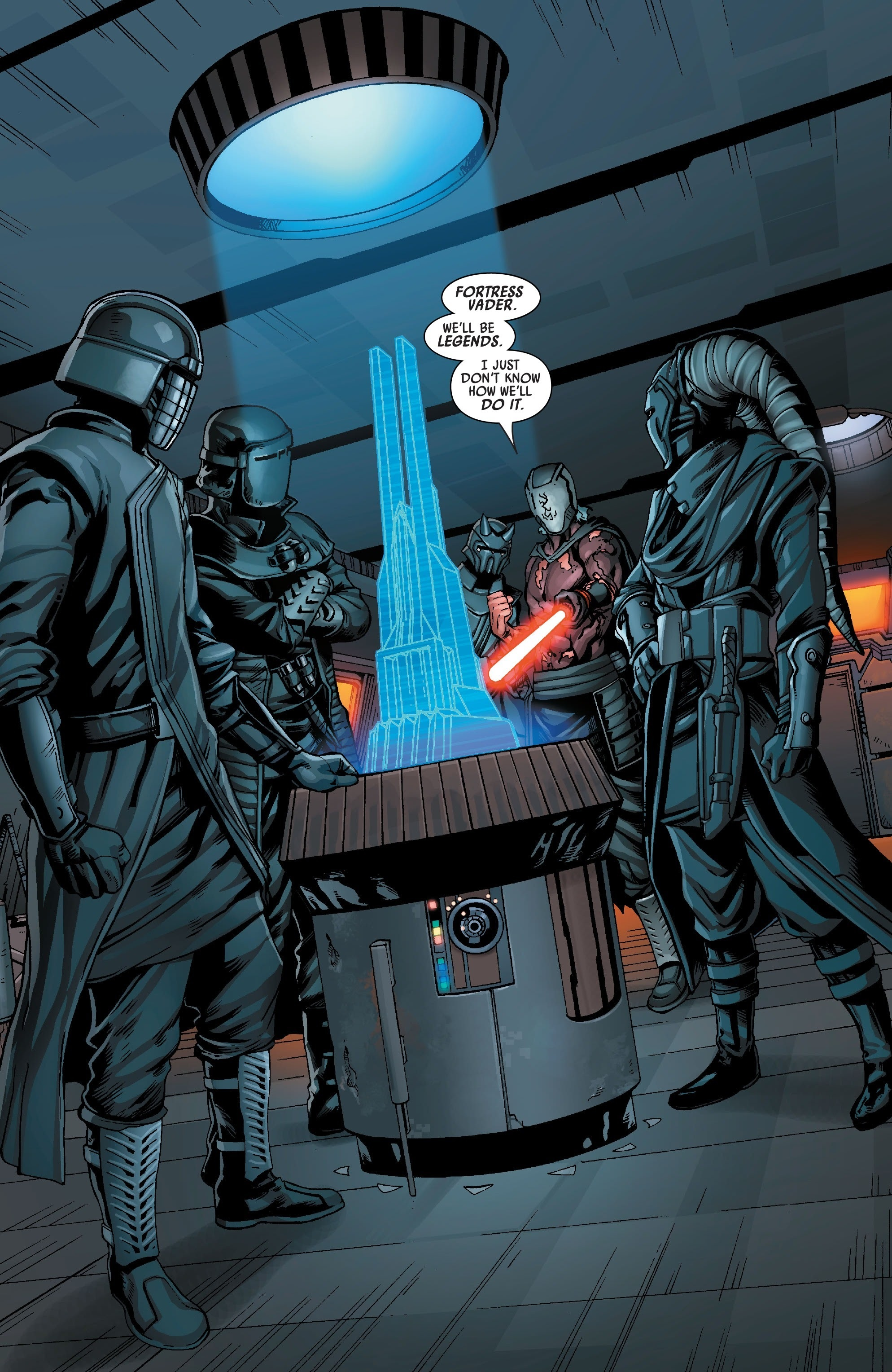 At the behest of Lady Qi'ra, the Knights of Ren planned to infiltrate Fortress Vader.